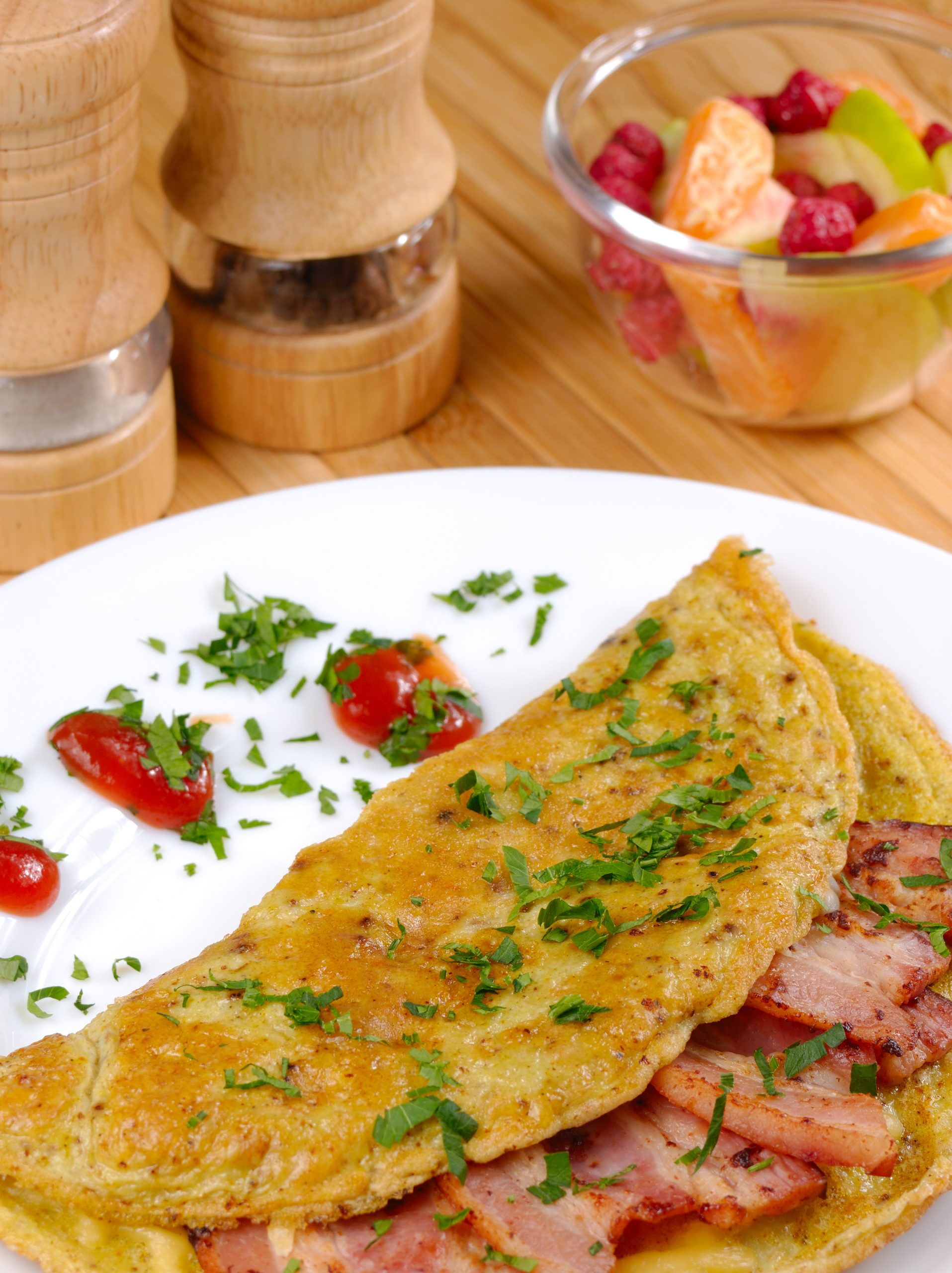High Protein Simple Bacon Omelet