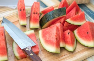 sliced watermelon